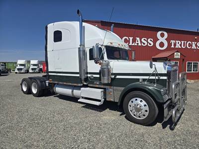 Freightliner FLD132 Classic XL Sleeper Semi Truck - 84" Raised Roof Sleeper, Detroit 470HP, 10 Speed Manual