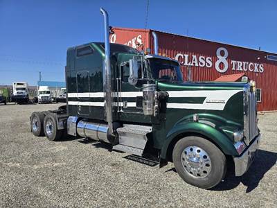 Kenworth W900 Sleeper Semi Truck - Mid Roof Sleeper, Cummins 460HP, 10 Speed Manual