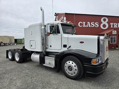 Peterbilt 377 Sleeper Semi Truck - Flat Top Sleeper, Caterpillar 350HP, 10 Speed Manual