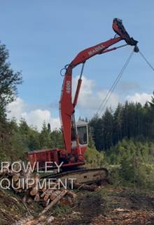 2000 Madill 4800 Trailer-Mounted Log Loader - Pullmaster HL25 Winches