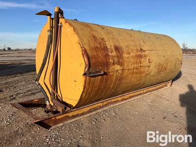 3000-Gal Skid Fuel/Water Tank W/ Hook