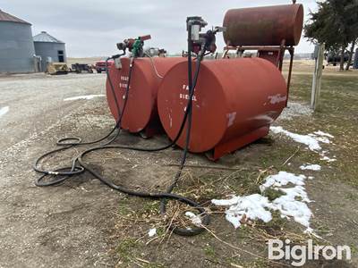 500-Gal Diesel Fuel Tanks w/Meters