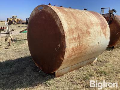 64” X 64” X 73” Round Metal Fuel Storage Tank