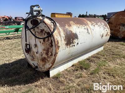 50” X 120” X 50” Round Metal Fuel Storage Tank