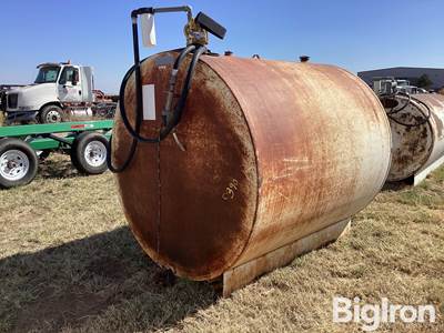 64” X 64” X 73” Round Metal Fuel Storage Tank