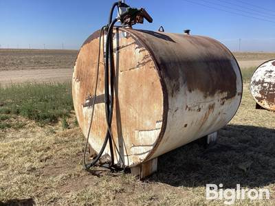 65” X 65” X 74” Round Metal Fuel Storage Tank