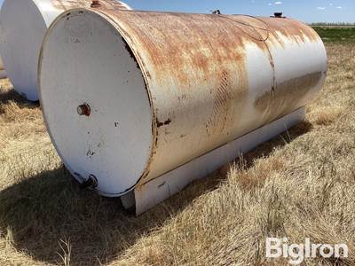 49” X 121” X 49” Round Metal Fuel Storage Tank