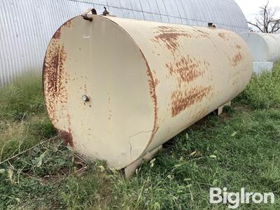 64”x145”x64” Round Metal Fuel Storage Tank