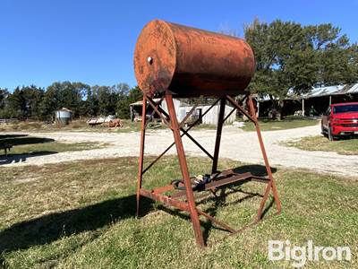 250-Gal Free Standing Steel Fuel Tank w/Hose & Nozzle