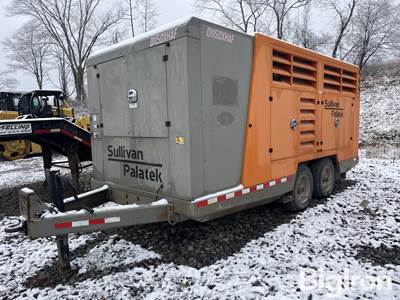 2017 Sullivan Palatek D1150XAHF Air Compressor on 2 Axle Trailer