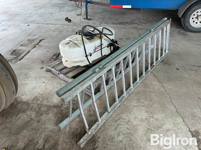 Fimco 25-Gal ATV sprayer and ATV ramp
