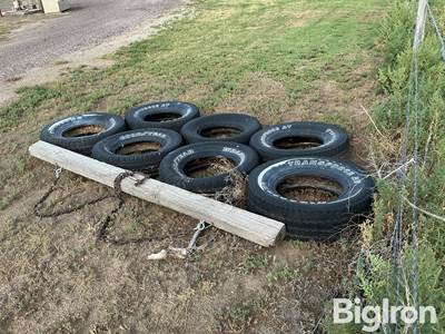 Homemade Arena Tire Drag