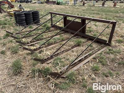Shop Built Skid Steer Small Square Bale Accumulator