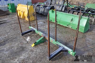 Shop Built 3-Pt Large Square Bale Forks