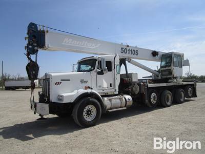 2012 Kenworth T800 Quad/A Boom Truck w/Manitex 50110S