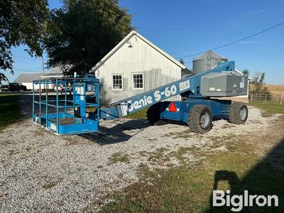 1995 Genie S60 Gas/LP 4x4 Boom Lift