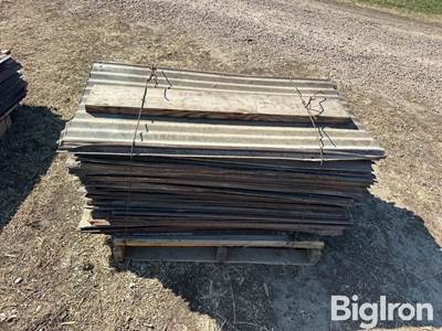 Vintage galvanized metal siding/sheeting