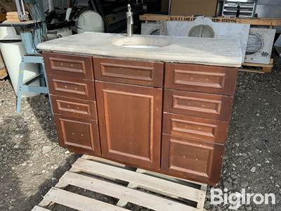 Vanity w/Concrete Top & Faucet