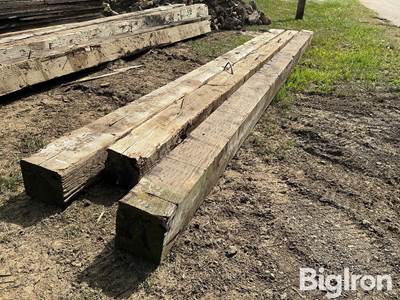 Wooden Bridge Stringer Beams