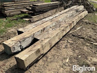 Wooden Bridge Stringer Beams