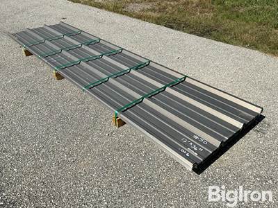 12’ x (50) Grey Roofing/Sidewall Tin Sheets