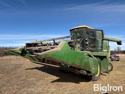 1980 John Deere 6620 2WD Combine w/15' Flex-Head