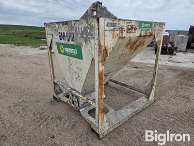 Gar-Bro Cement Hopper 50"X50" x 60" Deep, Cable Hooks, Manual Discharge