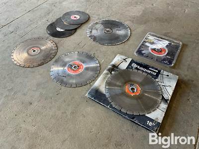 Husqvarna Diamond Concrete & Demo Saw Blades Lot, 8 Pieces