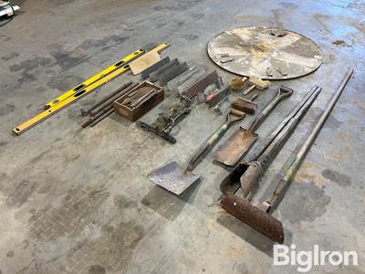 Sullivan 37 Pneumatic Jack Hammer w/Bits, Concrete Trowels, Levels, Hand Tools