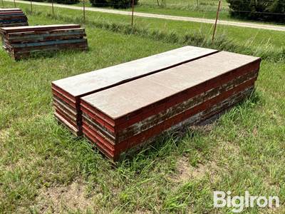 Used Symons Concrete Forms, 10 Pieces Assorted Widths, All 8' Long