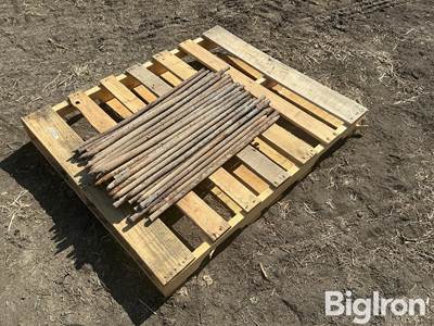 Used Concrete Stakes Approx. 30" Long, Pre-Drilled Both Directions (Qty ~75)