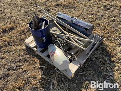 Used Concrete Tools, Long Trowels and Toolbox