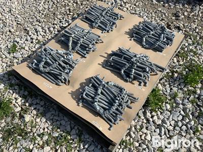 5/8" x 12" Galvanized Concrete Anchor Bolts with Nuts (Lot of 50)