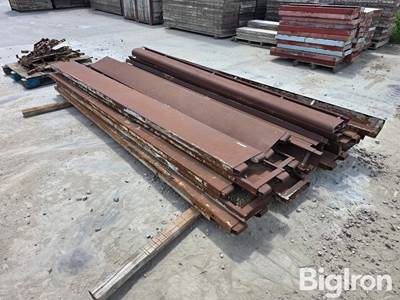 Used Curb and Gutter Steel Forms, 10' x 12" Straight with Brackets