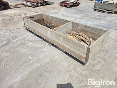 Concrete Form Stakes in Wooden Box, 79" x 25" x 12"