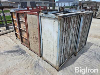 Used Concrete Wall Forms 4' x 2' x 2-1/2" Thick, Qty 96 (8 Racks)