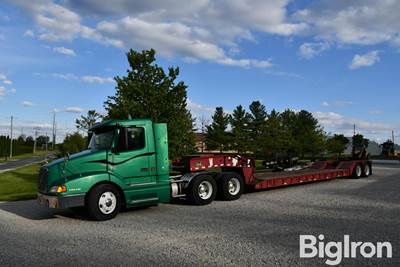 1999 Volvo VN T/A Truck Tractor sells w/2016 Witzco Challenger NGB-35 24' Lowboy Trailer