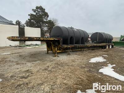 1988 Trail King TS70CD-482 T/A Drop Deck Gooseneck Tender Trailer