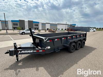 2025 Lamar DT831637 Tri/A Bumper Pull Dump Trailer