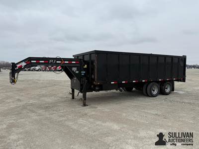 2016 PJ 20' Dual T/A Dump Trailer