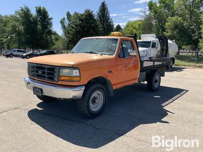 1993 Ford F250 XL 4WD Flatbed Dump Truck