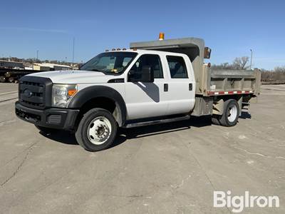 2013 Ford F450 XL Super Duty 4X4 Crew Cab Dump Truck