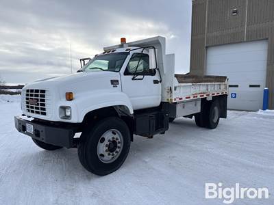 1998 GMC C7500 S/A Flatbed Dump Truck