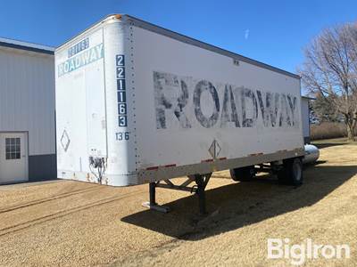 1992 Fruehauf S/A Enclosed Liquid Tender Trailer