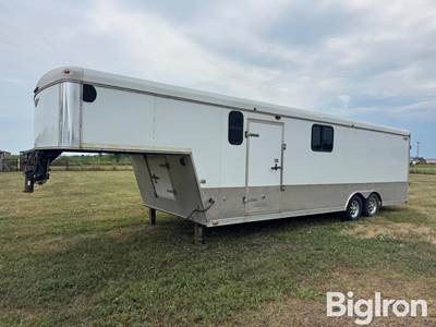 2002 H&H 25’ gooseneck enclosed trailer w/Work bench and toolboxes