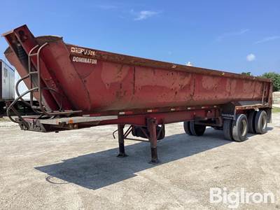 1987 East Dominator T/A Spread Axle End Dump Trailer