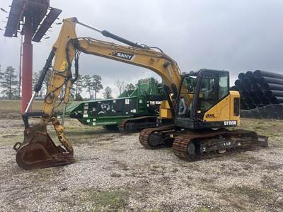 2022 Sany SY155U Track Reduced Tail Swing Excavator