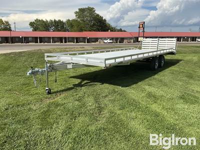 2027 Aluma 1026H T/A Aluminum Deck Over Flatbed Equipment Trailer
