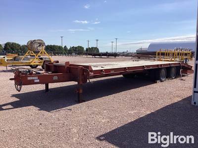2009 Belshe Industries D122 T/A Flatbed Trailer w/Dovetail