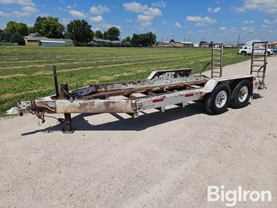 1999 Duo Lift 1T14154D 16' T/A Skid Loader/Equipment Trailer